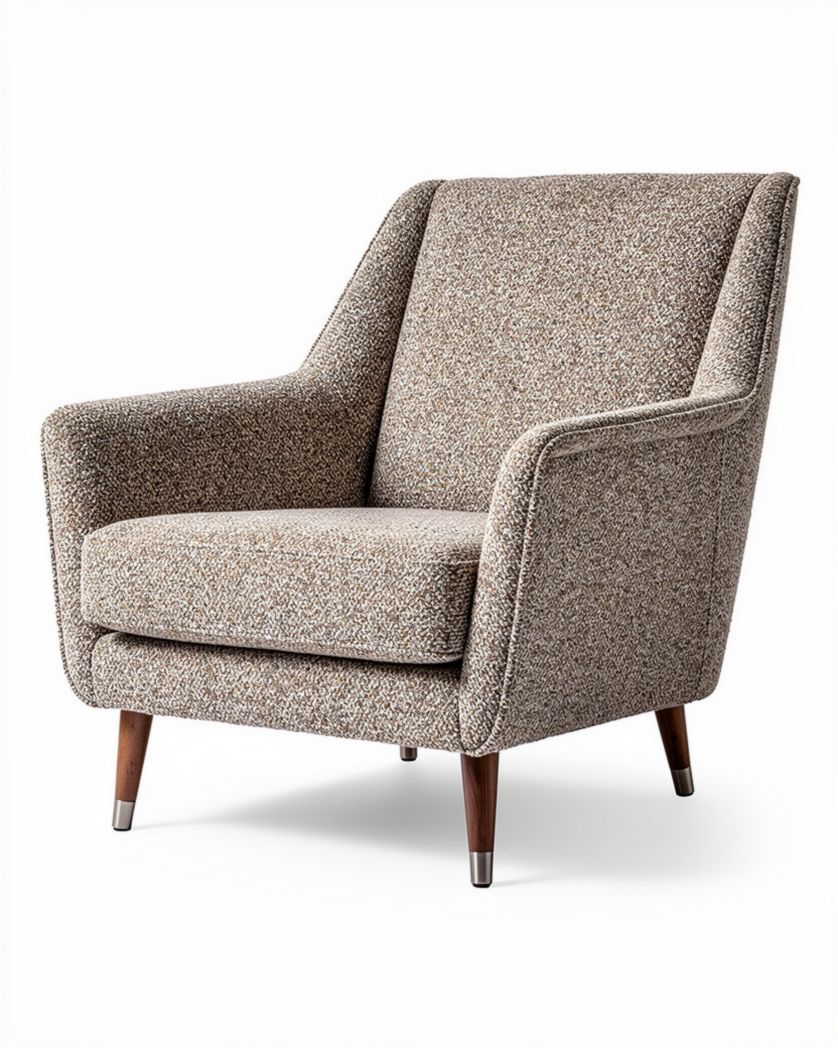 Fauteuil moderne pour salon en tissu - 80 x 85 x 90cm