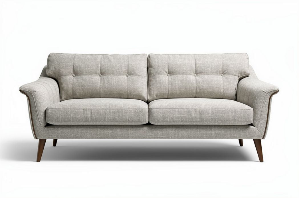 Canapé moderne en tissu - Destiné au salon ou au bureau - Structure en bois et rembourrage en mousse - 180 x 85 x 75cm
